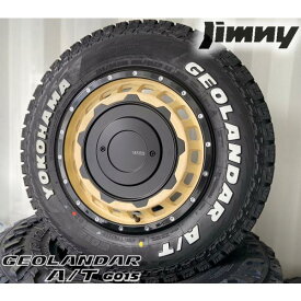 ジムニー JB23 JB64 JA11 JA12 JA22 タイヤホイール 16インチ ヨコハマ ジオランダー G015 A/T 185/85R16 4本セット ホワイトレター