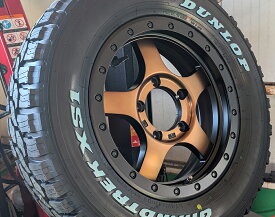 即納 JB64 ジムニー スタッドレス タイヤホイールセット 16インチ バウンティコレクション ダンロップ グラントレック XS1 215/70R16 LT 100/97N ホワイトレター