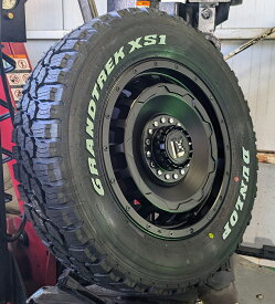 即納 スズキ ノマド シエラ JB74W スタッドレス タイヤホイールセット 16インチ レクセル スワッガー ダンロップ グラントレック XS1 215/70R16 LT 100/97N ホワイトレター