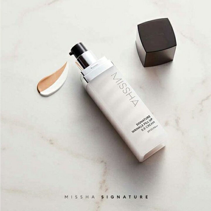 MISSHA ミシャ シグネチャー リンクルフィルアップ BBクリーム 44g×1点 SPF37/PA++ 韓国コスメ ファンデ ミシャbb リンクルフィラー UVケア メイク下地 ファンデーション 2022 定形外 送料無料 a-cuebshop/エーキューブショップ MISSHAミシャ 美思 シグネチャーリンクルフィラーBBクリーム 44gシグネチャー フィルアップ BBクリームSPF37 PA #21#23