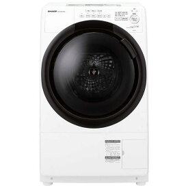 シャープ 洗濯機(ドラム式 〜7.9kg) ES-7S1-WL [ホワイト系] ホワイト系 プラズマクラスター ドラム式洗濯乾燥機 左開き 洗濯7kg 乾燥3.5kg ドラム洗濯機 洗濯機 ドラム式 一人暮らし ひとり暮らし
