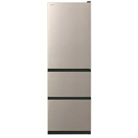 冷蔵庫(351〜400L) 日立 冷蔵庫 3ドア 375L 右開き Vタイプ 真ん中野菜室 サッと急冷却 幅60cm ライトゴールド R-V38X-N R-V38X-N