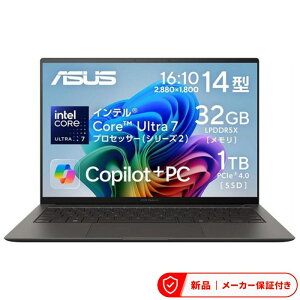 �G�C�X�[�X �f�X�N�g�b�v�E�m�[�gPC Zenbook S 14 UX5406SA UX5406SA-TU7321GR �y���������z �X�}�C�A�O���[ Windows 11Home �p�\�R�� PC