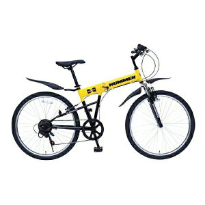 自転車 サイクル ミムゴ ROVER 折りたたみ自転車 26インチ 6段変速 イエロー MG-HM266L