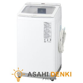 洗濯機(全自動 6.1kg〜8kg) 洗濯機 縦型 全自動洗濯機 アクア AQUA Prette plus 洗濯8kg ホワイト AQW-VX8R-W