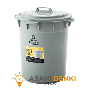 ゴミ箱 ダストボックス トラッシュカン ゴミ インテリア 収納 部屋 キッチン アズマヤ ラウンドペール 45L グリーン LFS-765GR