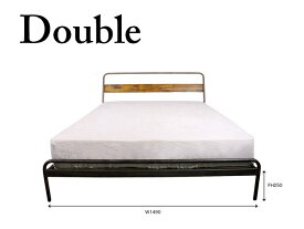 【ポイント2倍！23日20:00～27日01:59まで】『開梱設置配送』 ソコフベッド socph bed 【double】 【ダブル】かっこいいインテリアに加えたいヴィンテージスタイルのベッド アデペシュ