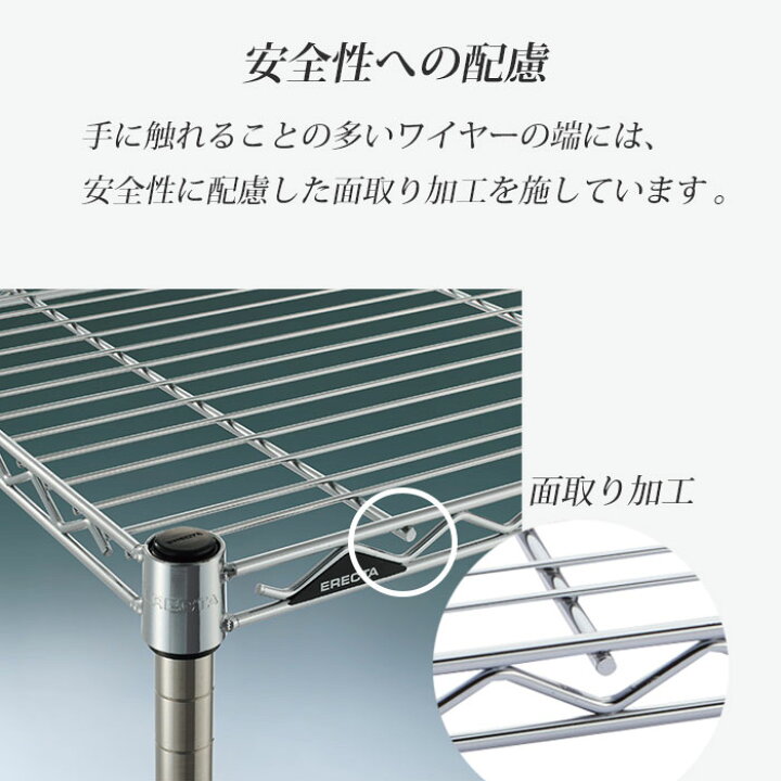 楽天市場】【26％OFF】【正規代理店】エレクター ワイヤーシェルフ 棚 