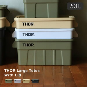 y|Cg2{I420:00`91:59܂ŁzThor Rei 53L \[[W g[g EBY bh Thor Large Totes With Lid Weʃ{bNX CgO[ I[u ubN R[e DETAIL
