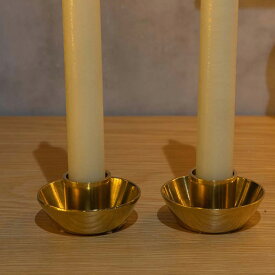 【スーパーSALE10％OFF】ホーンプリーズ Horn Please ブラス キャンドルホルダー トレー