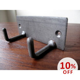 【スーパーSALE10％OFF】Iron Plate Hook square double / アイアン プレート フック スクエア ダブル アデペシュ