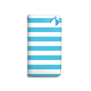 スマホケース 全機種対応 手帳型 携帯ケース ベルトなし マグネットなし マリン ボーダー ビーチ 海 シュノーケリング イカリ スマートフォン iPhone16 iPhoneSE3 iPhone15 14 Pro Max Plus mini SE2 13 12 11 X