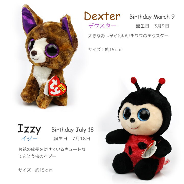 楽天市場 Ty ぬいぐるみ ビーニーブーズ ぬいぐるみ Mサイズ ユニコーン フクロウ 羊 馬 ヤギ アライグマ パンダ チワワ てんとう虫 犬 タイ Beanies Boo S Depot