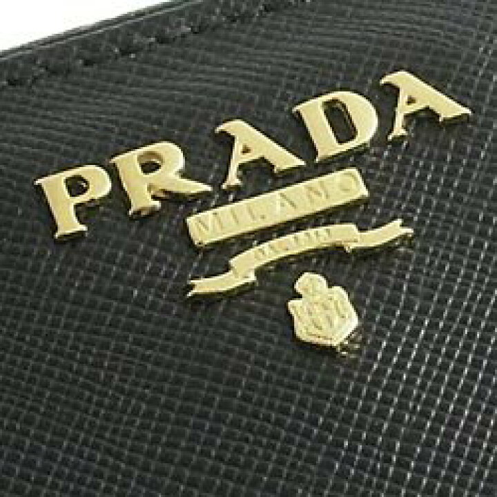 楽天市場】PRADA 1M0506 SAFFIANO METAL NEROプラダ ラウンド 