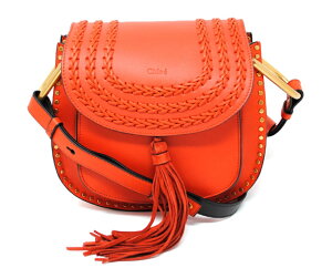 Chloe3S1219-H68-NJRSACSPORTEEPAUHUDSONクロエショルダーバッグレザーセピアレッド×ゴールド※取寄品