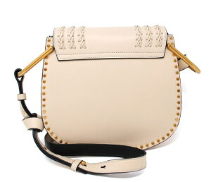 Chloe3S1219-H68-B9ESACSPORTEEPAUHUDSONクロエショルダーバッグレザーアブストラックホワイト×ゴールド※取寄品