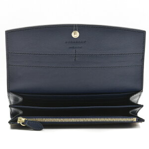 BURBERRY3992894-NAVYバーバリー二折長財布キャンバス×レザーネイビー