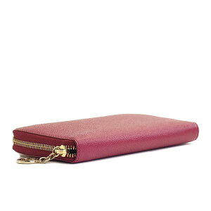 BVLGARI286311ブルガリラウンドファスナー長財布レザーヘザーアメジスト×ゴールド※取寄品