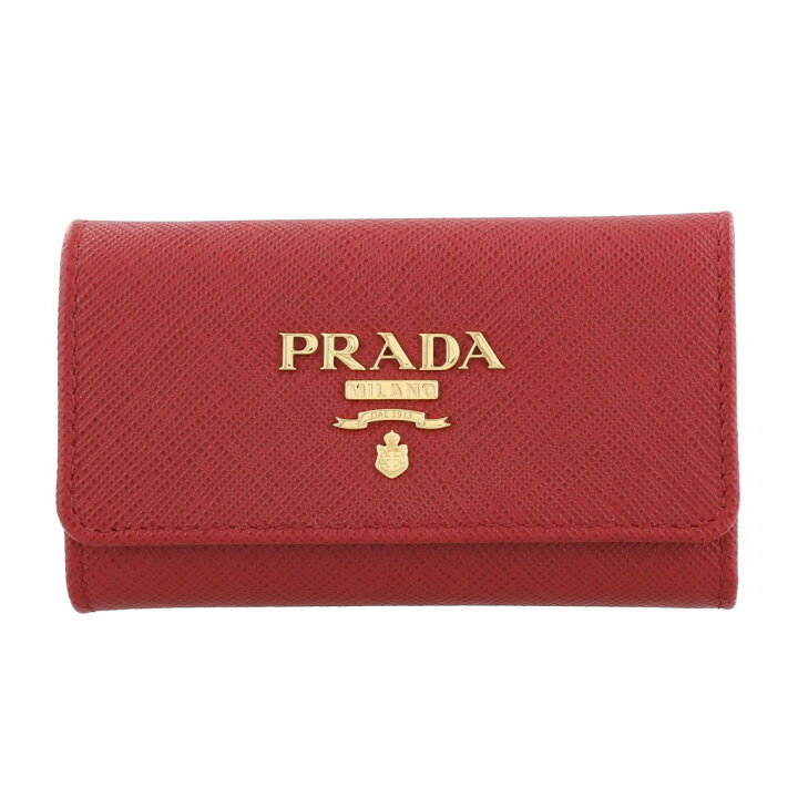楽天市場】PRADA 1PG004-QWA-F068ZSAFFIANO METAL FUOCOプラダ 4連キー  