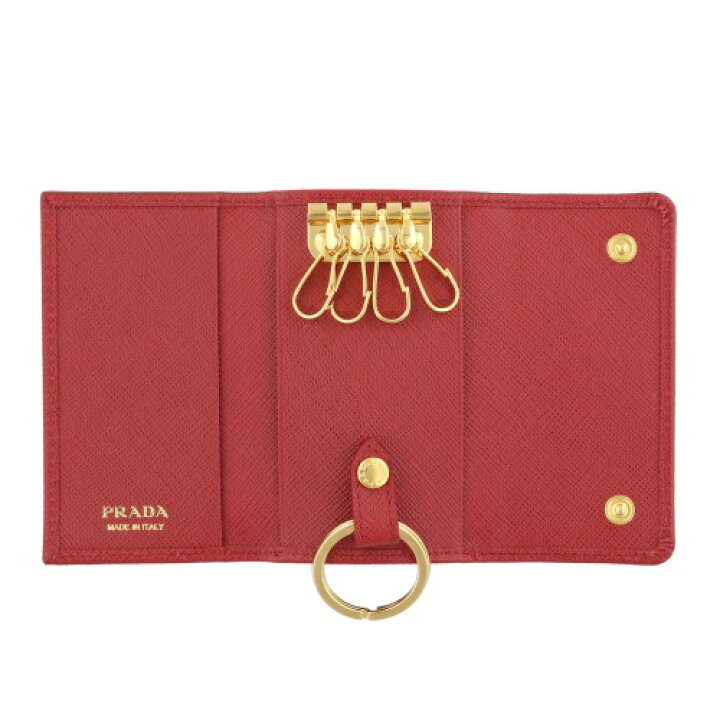 楽天市場】PRADA 1PG004-QWA-F068ZSAFFIANO METAL FUOCOプラダ 4連キー 