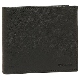 PRADA 2MO738-053-F0002SAFFIANO PORTAFOGLIOプラダ 二折財布型押レザー ブラック