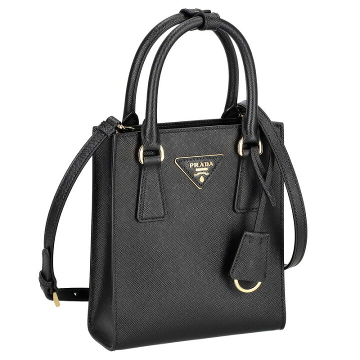 楽天市場】PRADA1BA358-S/LU EOO/NERプラダ 2WAYバッグレザー ブラック 