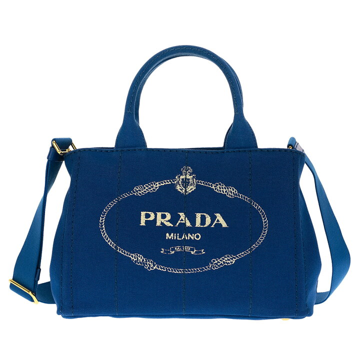 楽天市場】PRADA 1BG439-CANAPA-COBALTOプラダ 2WAYバッグコットン 