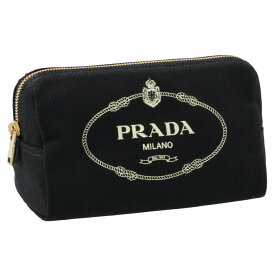 PRADA 1NA693-20L-F0N12CANAPA LOGOプラダ カナパ ロゴ ポーチコットン ブラック※取寄品