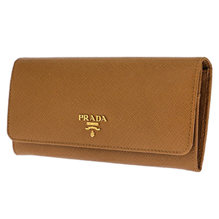 楽天市場】PRADA 1MH132S-ME-CARAMELプラダ スナップ長財布チェーン付 