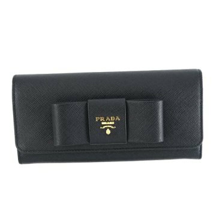 楽天市場】PRADA 1MH132-ZTM-F0002SAFFIANO FIOCCO NEROプラダ Wホック  