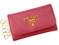 PRADA 1PG222-QWA-F0505SAFFIANO METAL PEONIAプラダ 6連キーケース サフィアーノ メタルペオニア×ゴー…
