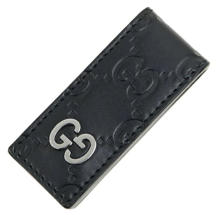 楽天市場】GUCCI 522867-CWC1N-1000 GG SIGNATURE LEATHER MONEY CLIP 