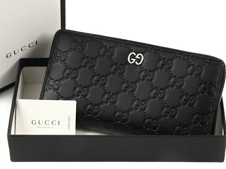 楽天市場】GUCCI 473928-CWC1N-1000グッチ シグネチャージップ 