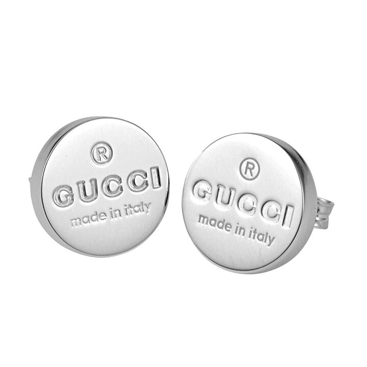 楽天市場】GUCCI 163123-J8400-8106SILVER PIERCE MADE IN ITALY 