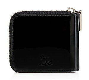 ChristianLouboutin1165049-B105クリスチャンルブタンラウンドファスナー財布レザーブラック×マルティコメタル×レッド