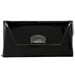 ChristianLouboutin1165007-BK01VERO-DODATCLUTCHBAGクリスチャンルブタンショルダーバッグチェーン付クラッチバッグパーティーバッグパテントカーフブラック×シルバー×レッド
