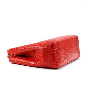 LONGCHAMP1986-858-545ROSEAUCROCOロンシャンロゾクロコハンドバッグレザーレッド