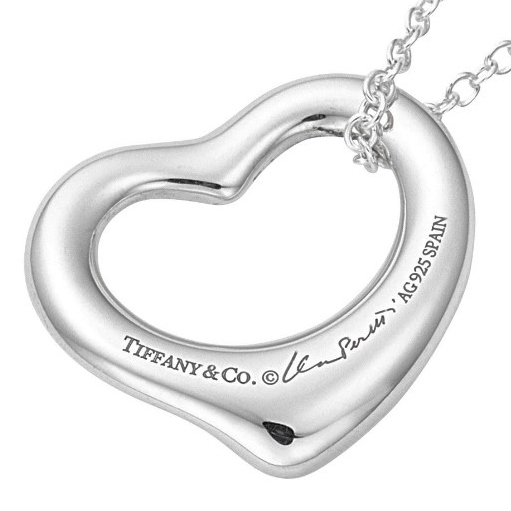 楽天市場】Tiffany&Co. 25152336ELSA PERETTIOPEN HEART PENDANT 11mm