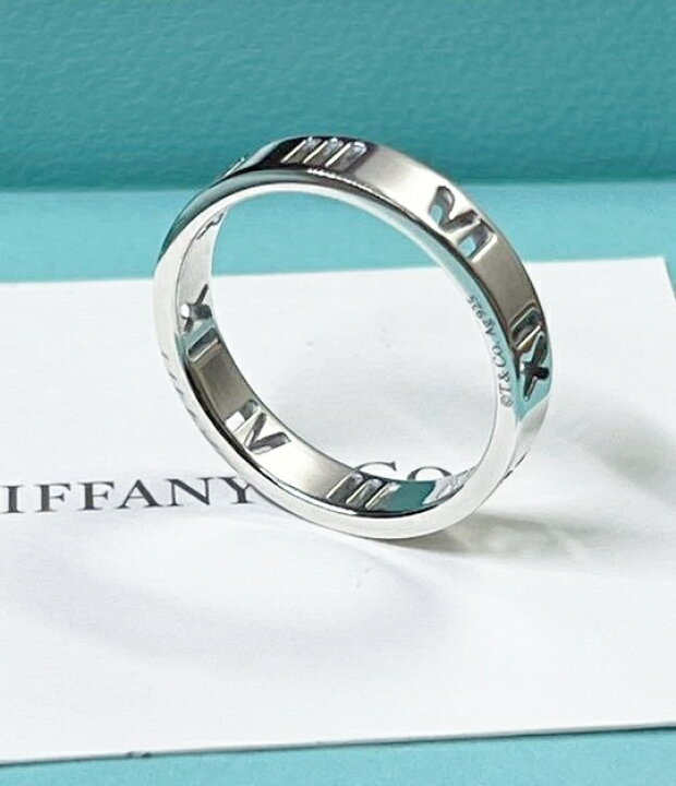楽天市場】Tiffany&Co. ATLAS NARROW RINGティファニー アトラス ナ  