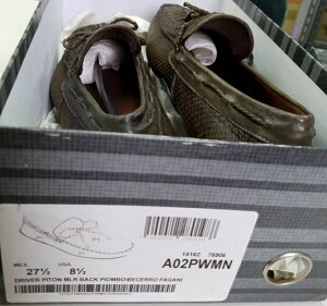 FRANCOCUADRAA02PWMNDRAVERPITHONMLRBACKPIOMBO/BESERROPAGANIMENSCASUALDRAIVINGSHOESフランククアドラメンズカジュアルドライビングシューズパイソン×カーフ×ラバーMEXICO/27.5USA/8.5JAPAN/約26〜26.5cmパガーニ/ブラウン系