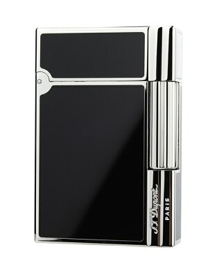 S.T.Dupont18109GATSBYNEWCOLLECTIONエス・テー・デュポンガスライターギャツビーニューコレクション純正黒漆×シルバー(パラジウムメッキ仕上げ)※対応ガス/グリーンラベル