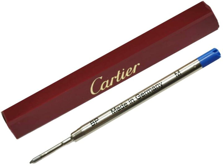 楽天市場】Cartier CRMXE0QJ6WBALLPOINT REFILL BRASS BLUE M 