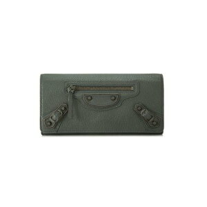 BALENCIAGA390184-AQ40T-1110バレンシアガ二折長財布レザーグレイ
