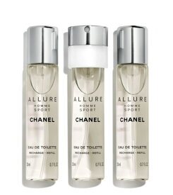 CHANEL ALLURE HOMME SPORTEAU DE TOILETTEREFILLE 20ml×3シャネル アリュール オム スポーツオードゥトワレット リフィルCHANEL ショップバッグ付