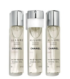 CHANEL ALLURE HOMME SPORTEAU DE TOILETTEREFILLE 20ml×3シャネル アリュール オム スポーツオードゥトワレット リフィルCHANEL ショップバッグ付