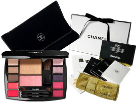 CHANEL TRAVEL MAKEUP PALETTE“HARMONIE DE CAMELIAS”シャネル トラベル メイクアップ パレットハーモニー ドゥ カメリアミラー付パレット・専用ベロア調ケースシャネル ショップバッグ+サンプルアソート5点付