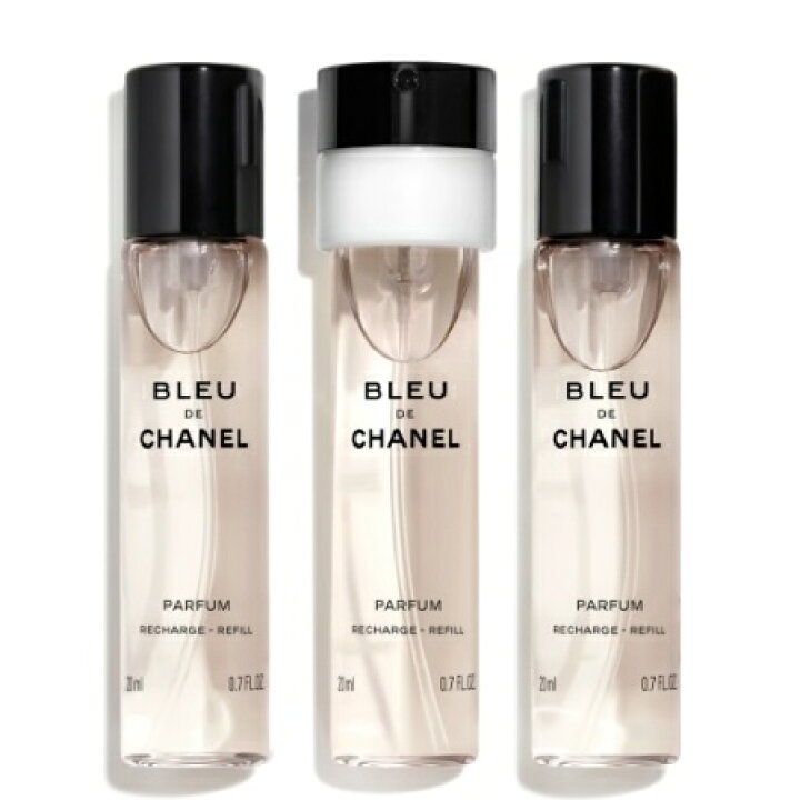 楽天市場】BLEU DE CHANEL PARFUM TRAVEL SPRAYREFILL 20ml×3ブルー 