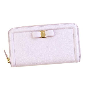 SalvatoreFerragamo22C908-683402-L.PURサルヴァトーレフェラガモラウンドファスナー長財布レザーライラック×ゴールド※取寄品