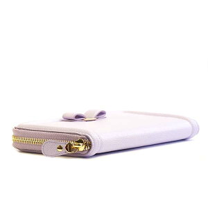 SalvatoreFerragamo22C908-683402-L.PURサルヴァトーレフェラガモラウンドファスナー長財布レザーライラック×ゴールド※取寄品