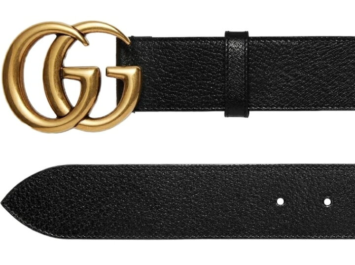 楽天市場】GUCCI 406831-DJ20T-1000グッチ ダブルG バックル レザー 